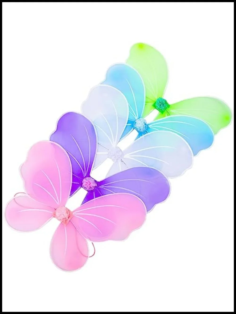 5 Pack Fairy Butterfly Wings Costume Accessory for Kids Birthday Party